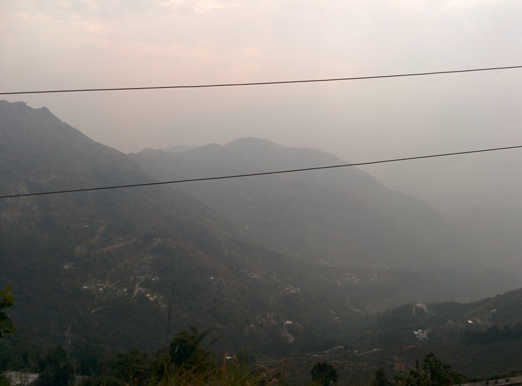 these mist covered mountains...