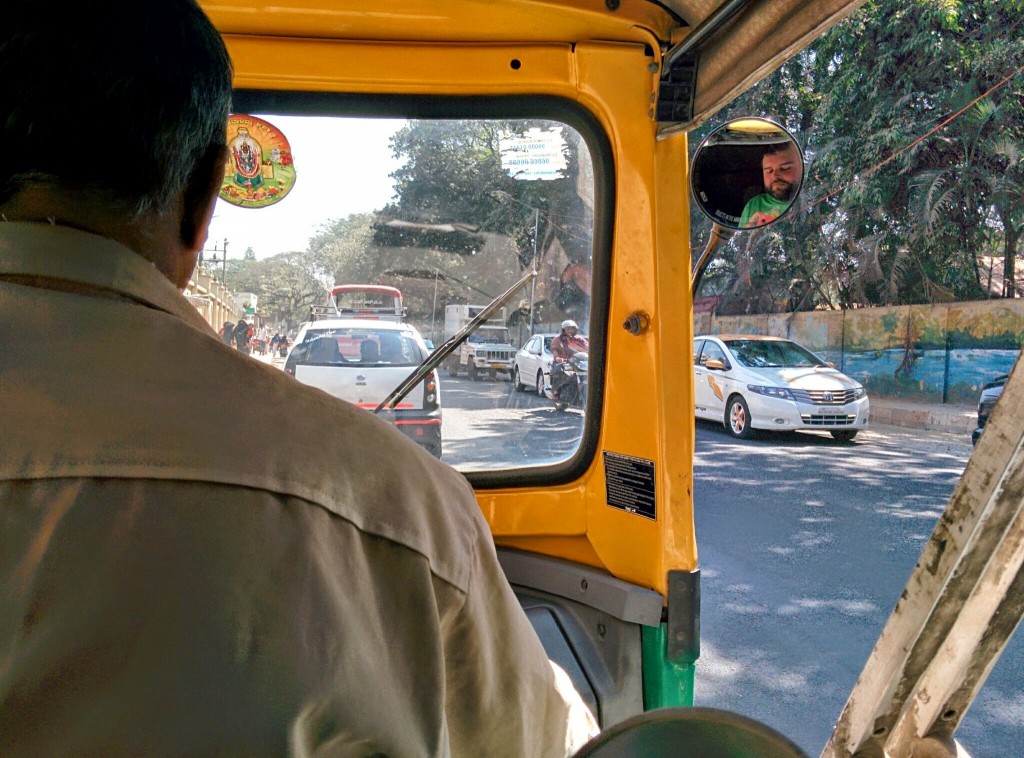 view from the auto-rickshaw