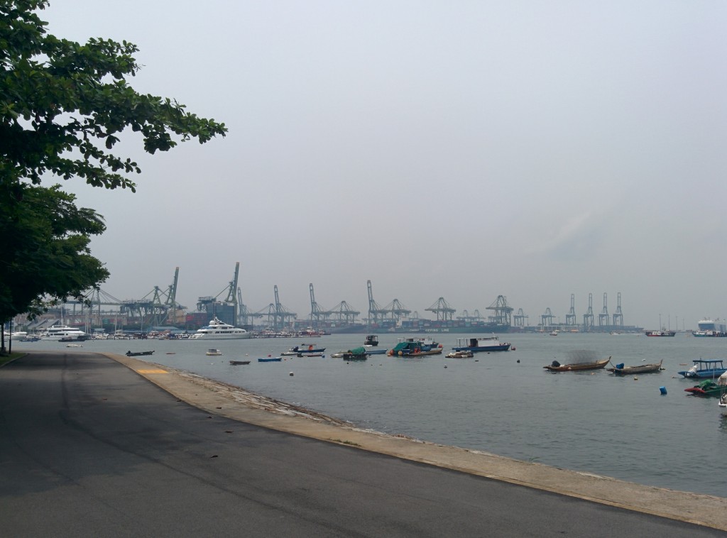 Docks on the park edge
