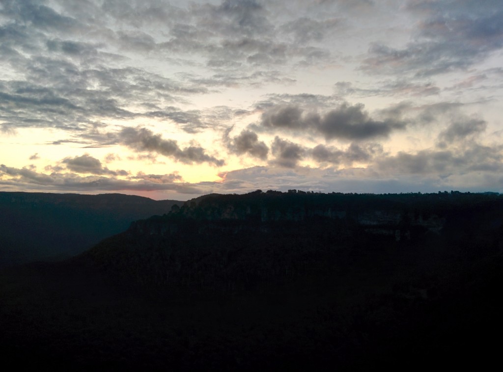 Sunset over the Three Sisters